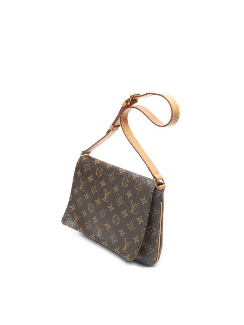 Louis Vuitton Musette Tango Brown Monogram Canvas Crossbody